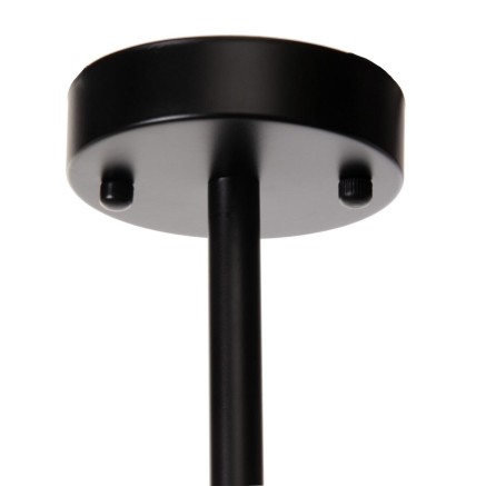 Plafondlamp 64 x 64 x 38 cm Zwart Metaal Wit Ø 18 cm 2