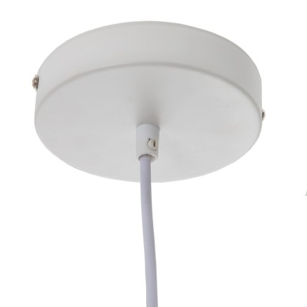 Deckenlampe Metall Weiß Ø 13 cm 36 x 36 x 38 cm 2