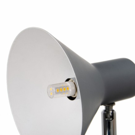 Wall Lamp 13 x 15,5 x 14 cm Grey Metal 2