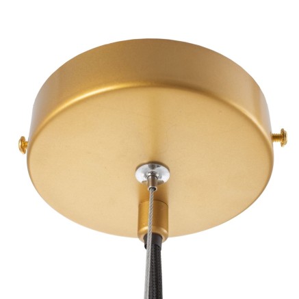 Ceiling Light 22 x 22 x 120 cm Crystal Golden Metal 2
