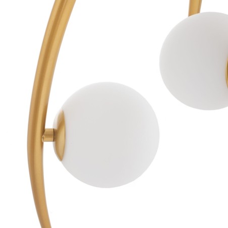 Plafondlamp 22 x 22 x 120 cm Kristal Gouden Metaal