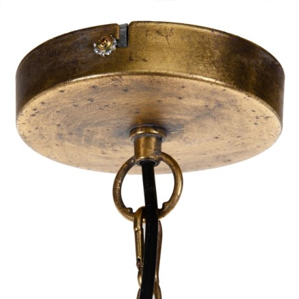 Ceiling Light 50 x 50 x 65 cm Golden Metal 2