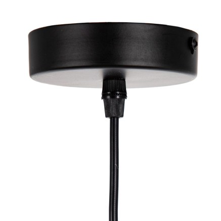 Deckenlampe 40 x 40 x 234 cm Kristall Schwarz Metall Ø 15 cm Moderne 2