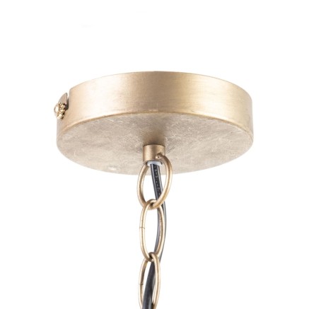 Ceiling Light 55 x 55 x 60 cm Sheets Golden Metal 2
