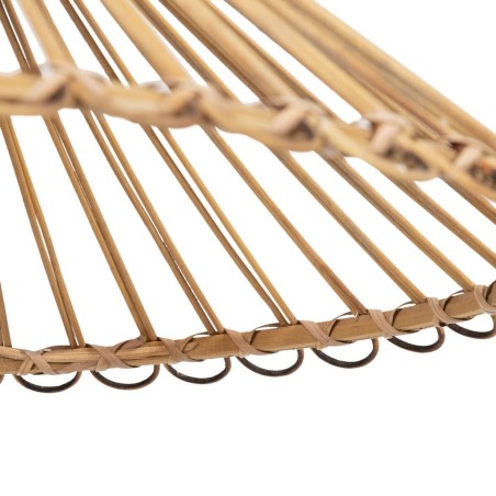 Ceiling Light 57 x 57 x 20,5 cm Natural Bamboo 220 V 240 V 60 W (2 Uni