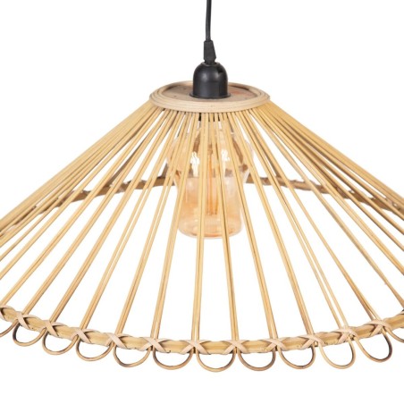 Ceiling Light 57 x 57 x 20,5 cm Natural Bamboo 220 V 240 V 60 W (2 Uni