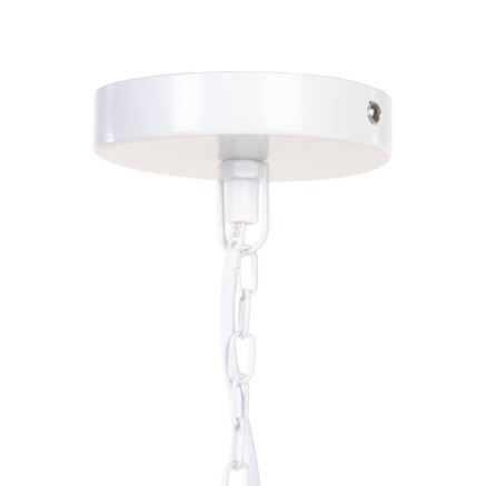 Lampadario Metallo Bianco 80 x 80 cm 2