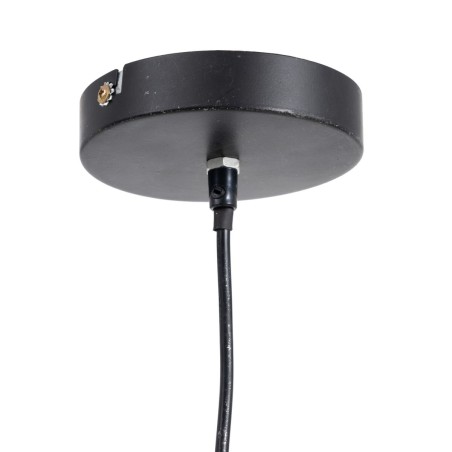 Lámpara de Techo 29,5 x 29,5 x 30 cm Negro Metal Plata Hierro 220 V 2