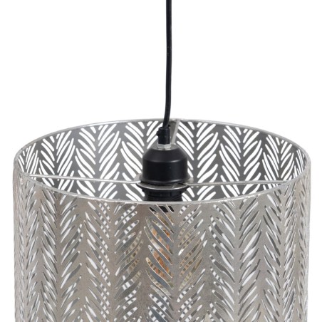 Lámpara de Techo 29,5 x 29,5 x 30 cm Negro Metal Plata Hierro 220 V 2