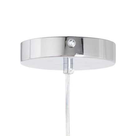 Plafondlamp 16 x 16 x 50 cm Hierro/Cristal Kristal Grijs Metaal 220 V 2