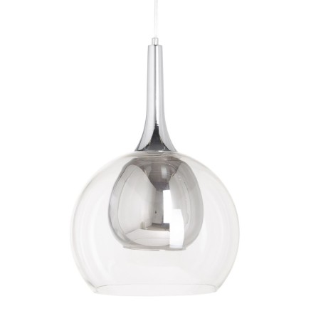 Lámpara de Techo Hierro/Cristal Cristal Gris Metal 220 V 30 x 30 x 50