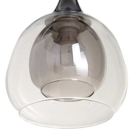 Wandleuchte Kristall Grau Metall 19 x 19 x 30 cm 2