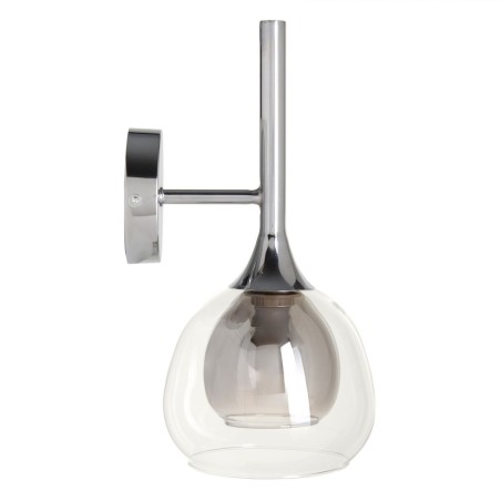 Wandleuchte Kristall Grau Metall 19 x 19 x 30 cm