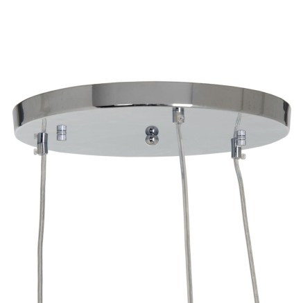 Ceiling Light Crystal Grey Metal 33 x 33 x 50 cm 2