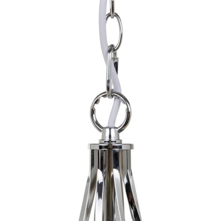 Ceiling Light Ø 14 cm 36 x 36 x 110 cm Metal Silver 2