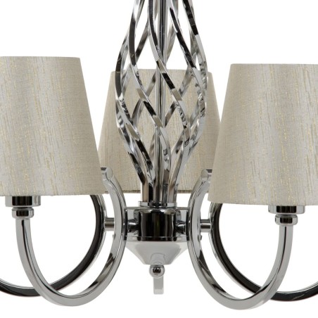 Plafondlamp Ø 14 cm 36 x 36 x 110 cm Metaal Zilver