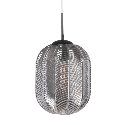 Plafondlamp 26 x 26 x 120 cm Kristal Grijs