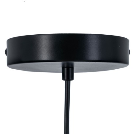 Lampadario 85 x 15 x 32 cm Cristallo Nero Metallo 2