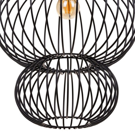 Lampadario 34 x 34 x 51 cm Nero Ferro Ø 34 cm