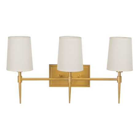 Wall Lamp 58 x 20 x 31,5 cm Synthetic Fabric Golden Metal Modern