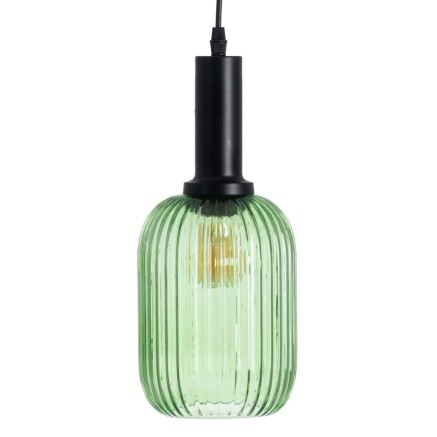 Lámpara de Techo Cristal Metal Verde Hierro 220 V 240 V 14 x 14 x 32