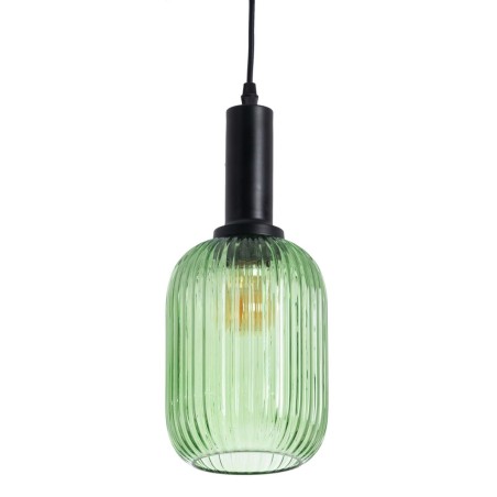 Lámpara de Techo Cristal Metal Verde Hierro 220 V 240 V 14 x 14 x 32