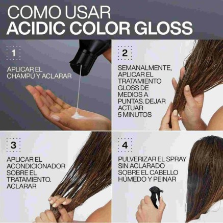 Ensemble de Shampooing Redken ACIDIC COLOR GLOSS 3 Pièces 2