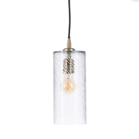 Plafondlamp 12 x 12 x 32 cm Kristal Metaal