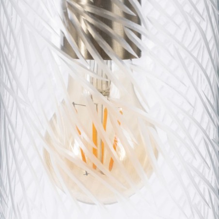 Plafondlamp 12 x 12 x 32 cm Kristal Metaal
