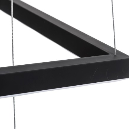 Lámpara de Techo Negro Aluminio 220-240 V Moderno 50 x 50 x 120 cm 2