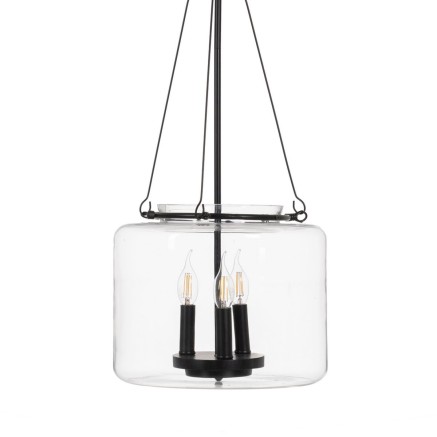 Deckenlampe Schwarz Kristall Eisen 220-240 V 35 x 35 x 72 cm