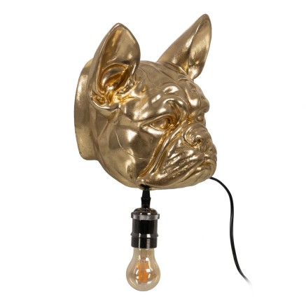 Wandlamp Gouden Hars A 40 W Hond 220-240 V 28 x 26,5 x 23 cm