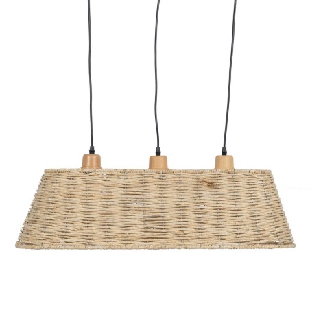 Plafondlamp Zwart Natuurlijk Ijzer 220-240 V 77 x 27 x 92 cm