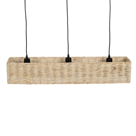 Deckenlampe Schwarz natürlich Eisen 220-240 V 88 x 17,5 x 65 cm