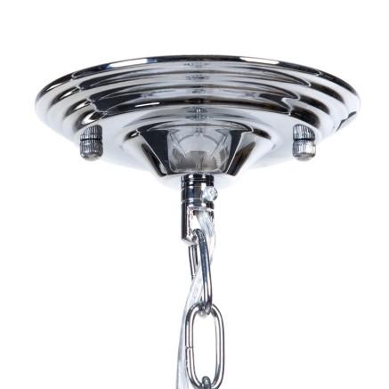 Suspension Argenté Métal Verre 40 W 220-240 V 28 x 28 x 36 cm Modern 2