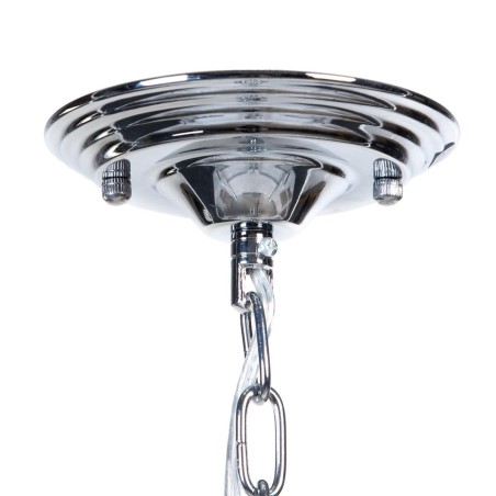 Ceiling Light Silver Metal Crystal 40 W 220-240 V 28 x 28 x 36 cm Mode