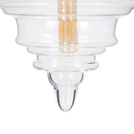 Ceiling Light Silver Metal Crystal 40 W 220-240 V 28 x 28 x 36 cm Mode