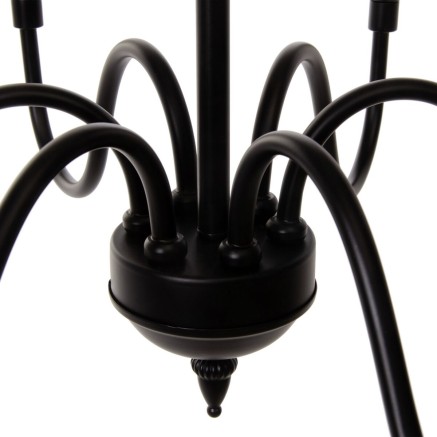 Plafondlamp Wit Zwart Ijzer 40 W 220 V 65 x 65 x 49,5 cm 2