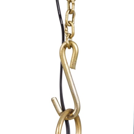 Lámpara de Techo Bronce Cristal Hierro 40 W 240 V 50 x 50 x 32 cm 2