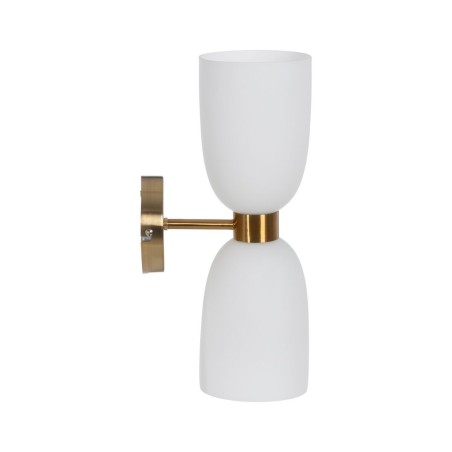 Lampada da Parete Bianco Dorato 60 W 18 x 12 x 36 cm