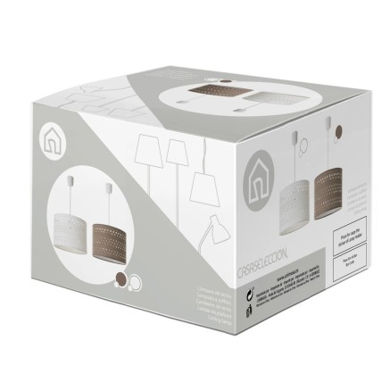 Lámpara de Techo Beige 60 W 2