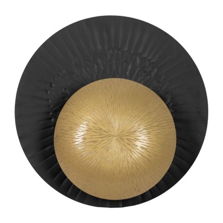Wandleuchte Schwarz Gold 9 W 20 x 7 x 20 cm 2