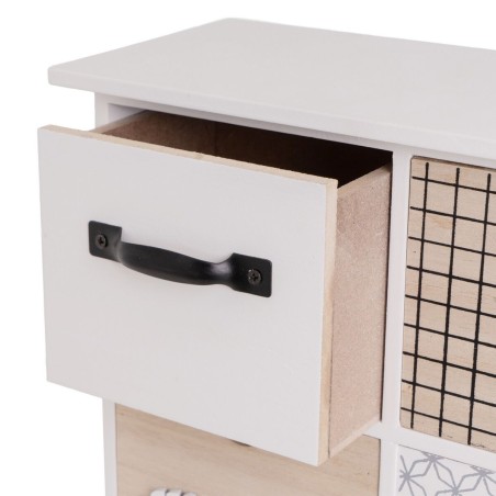 Box-Schmuckkästchen LEAVES Weiß Grau natürlich Holz MDF 26 x 11 x 2