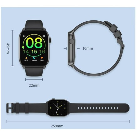 Montre intelligente Oromed SMART FIT 5 Noir Oui 1,69" 2