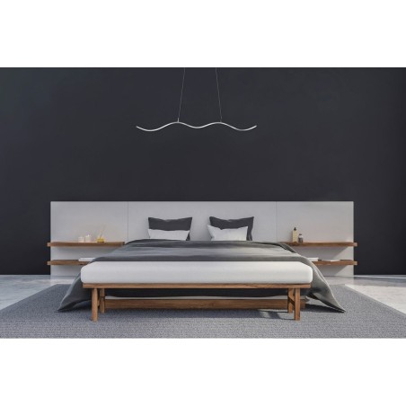 Suspension Activejet AJE-SARA Argenté 80 Aluminium 11 W (Blanc neutre