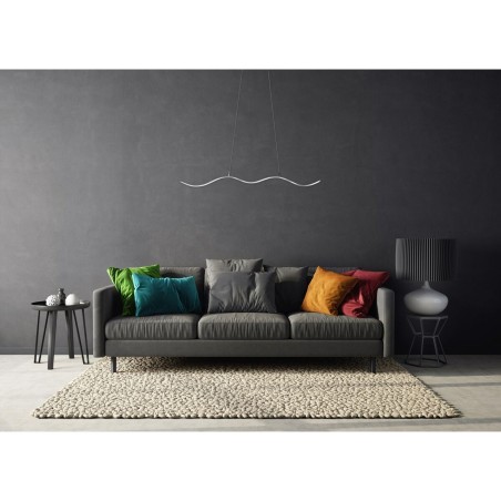 Suspension Activejet AJE-SARA Argenté 80 Aluminium 11 W (Blanc neutre