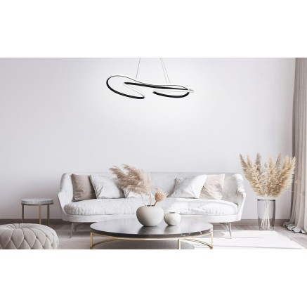 Lampadario Activejet AJE-LARO LW Bianco Nero 64 w 7800 Lm 2