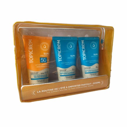 Set Protezione Solare Topicrem SUN PROTECT Spf 50 Spf 50+ 3 Pezzi