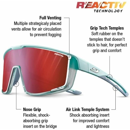 Occhiali da Sole Julbo FURY REACTIV 0-3 HC Azzurro