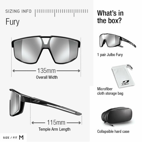 Occhiali da Sole Julbo FURY Nero